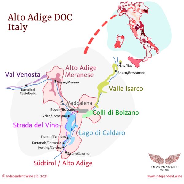 Guide To Alto Adige Doc Elegant Pinot Noir Gewürztraminer And Merlot